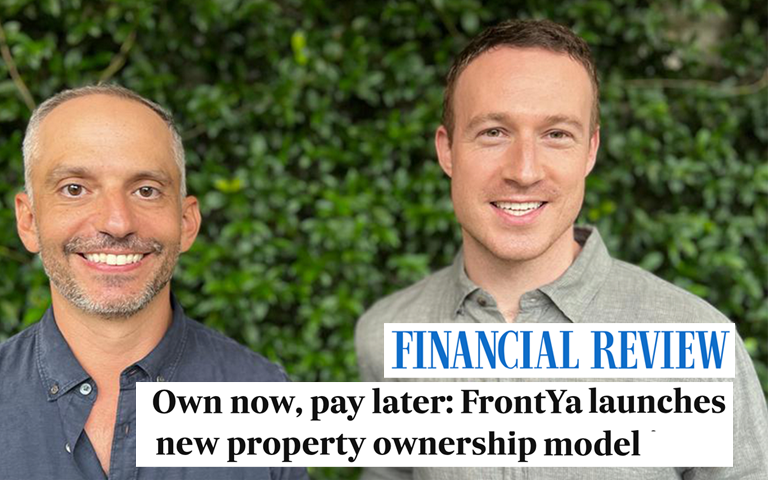 The Australian Financial Review: FrontYa launches new property ownership model